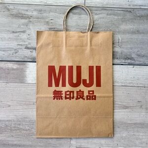 MUJI Paper Shopping Gift Bag 9.5x13x5